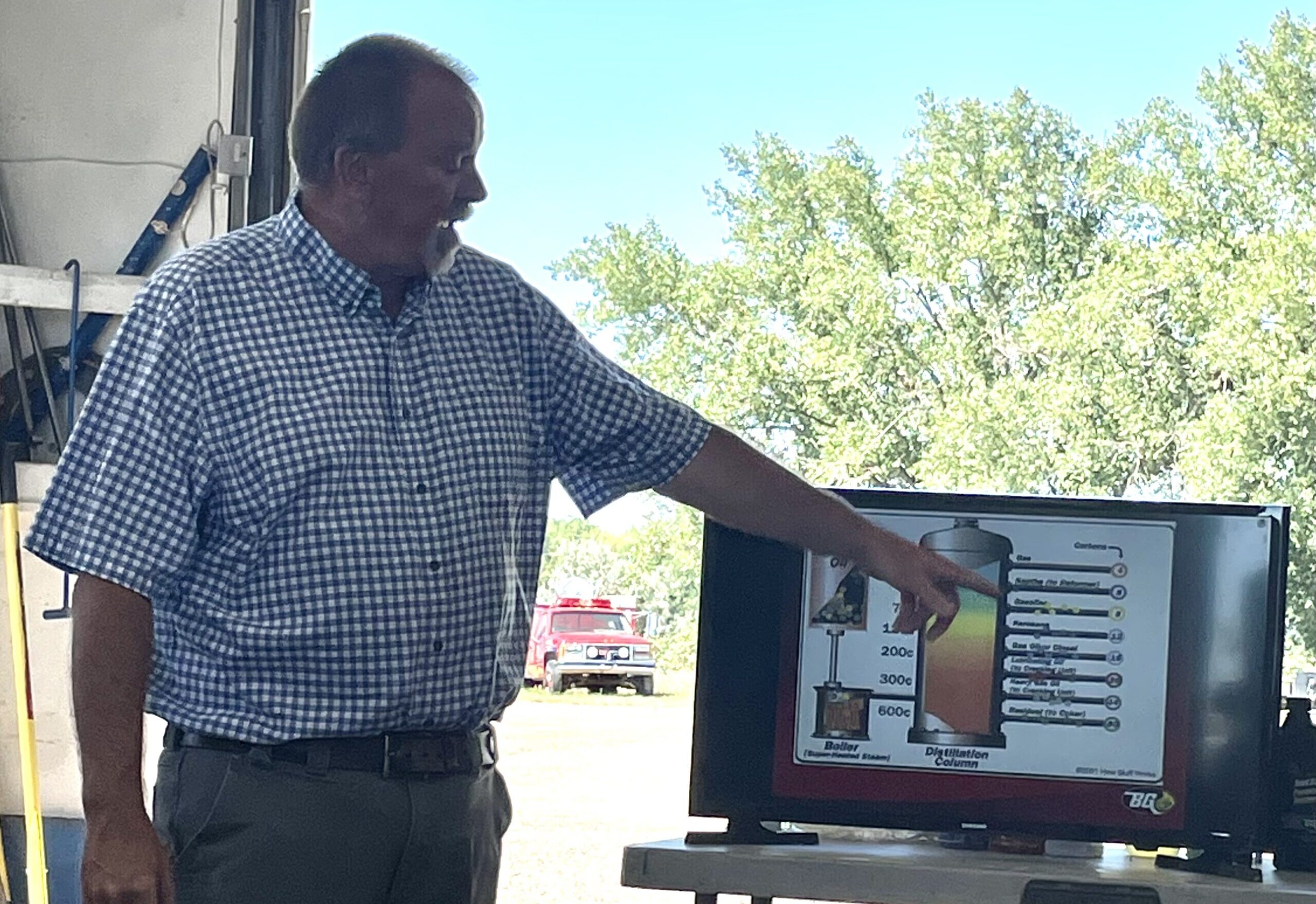 A BG Representative demonstrates a Tritation Test - Professional Automotive Tire Repair
